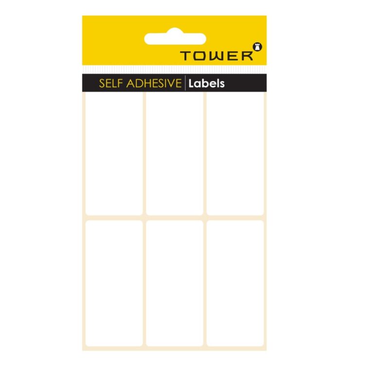 Tower White Sheet Labels – S7534 (75x34mm)