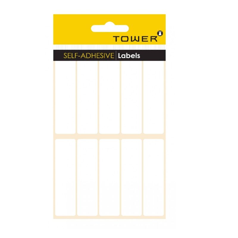 Tower White Sheet Labels – S2075 (20x75mm)