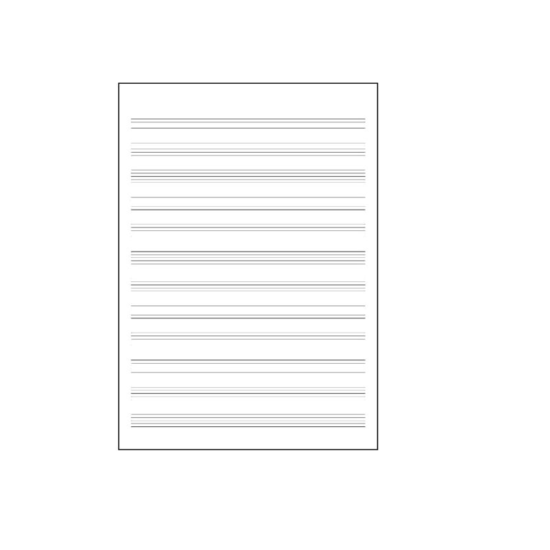 JD182 CROXLEY 32 Pg 12 Stave Music Book Wire Stitch Each