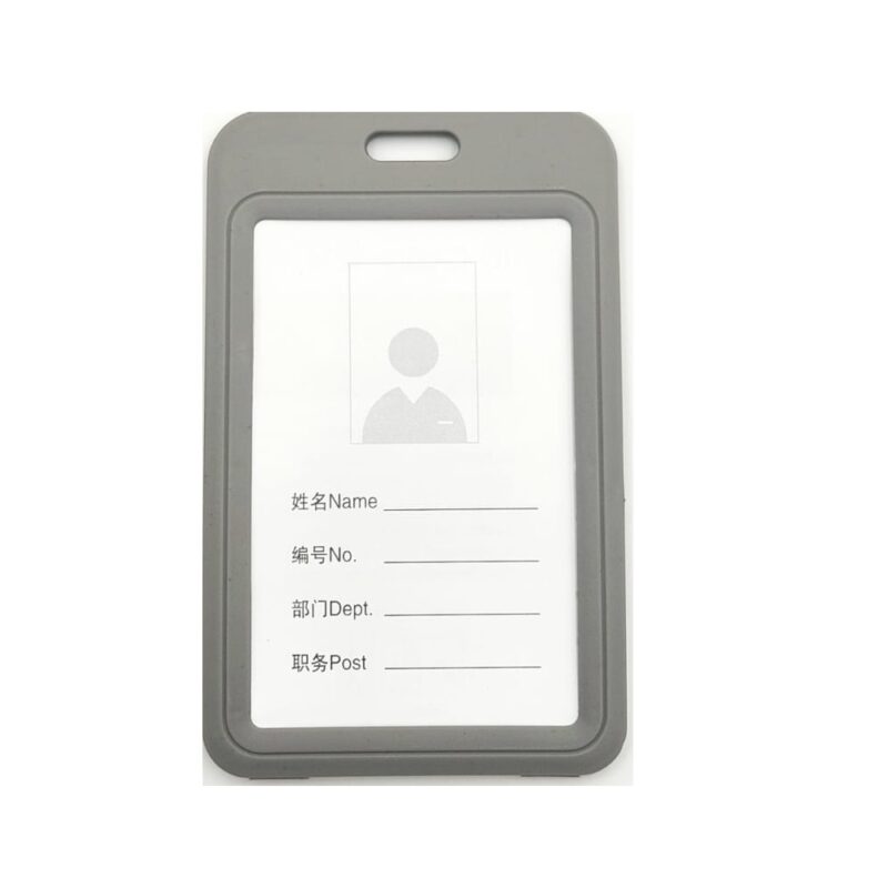 Name Badge Hard Plastic 54X85(10) Grey