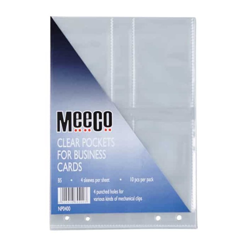 Meeco Business Card Sleeves A5