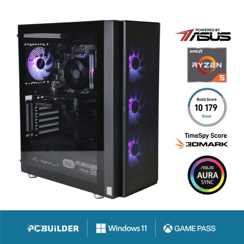PCBuilder Ryzen 5 5600X TITAN Windows 11 Gaming PC