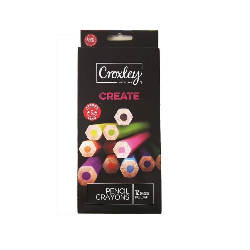 CROXLEY Pencil Crayons, Full Length 24
