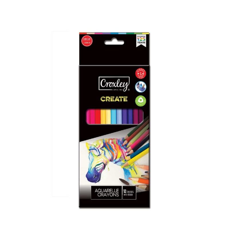 CROXLEY Create Aquarelle Crayons T12