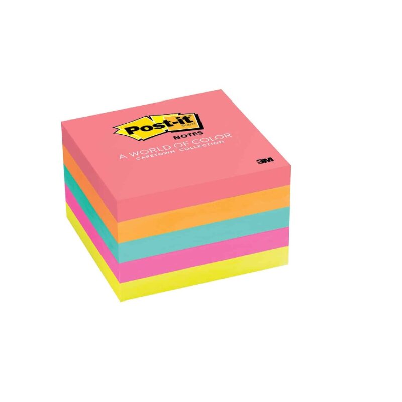 Post-It Adhesive Note Pad 654-AST 76mm x 76mm Marseille Collection