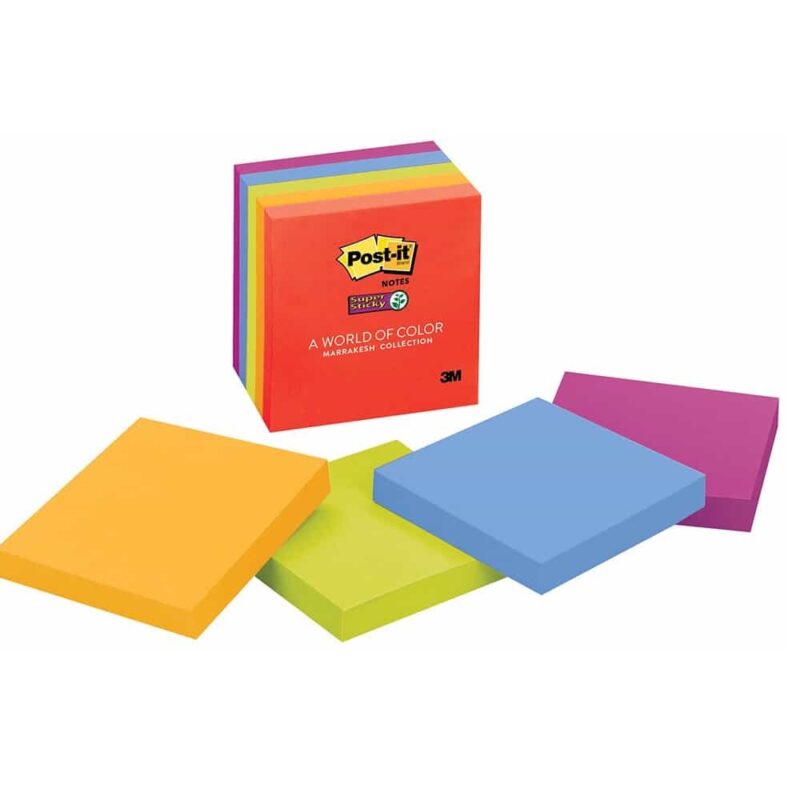 Post-It Adhesive Super Sticky Note 654-5SSAN 76mm x 76mm