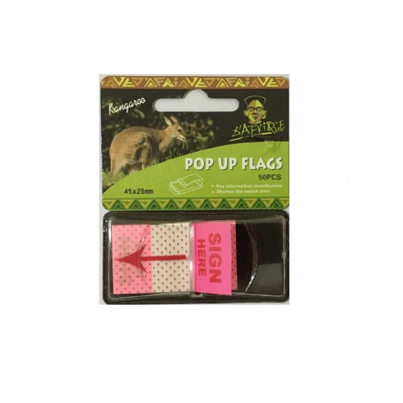 Pop Up Flags ‚ÄòSign’ (50) Pink *Dafrique*