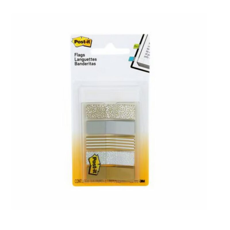 Post-it® Gold Flags 684-METAL, Metalic
