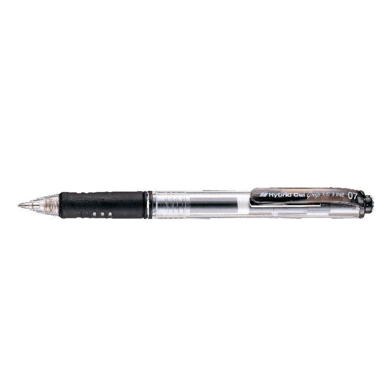Pentel K157 0.7mm Roller Pen  Retractable BLK