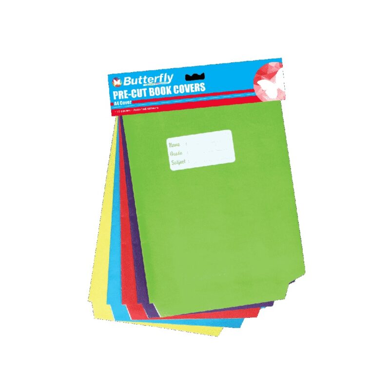 A4 PRE-CUT BRIGHT COVERS (10) Butterfly