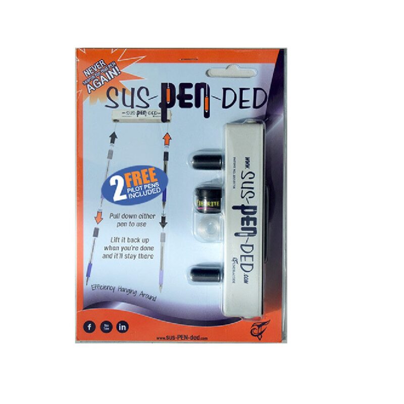 Sus-pen-ded Pen Holder+2free Pens