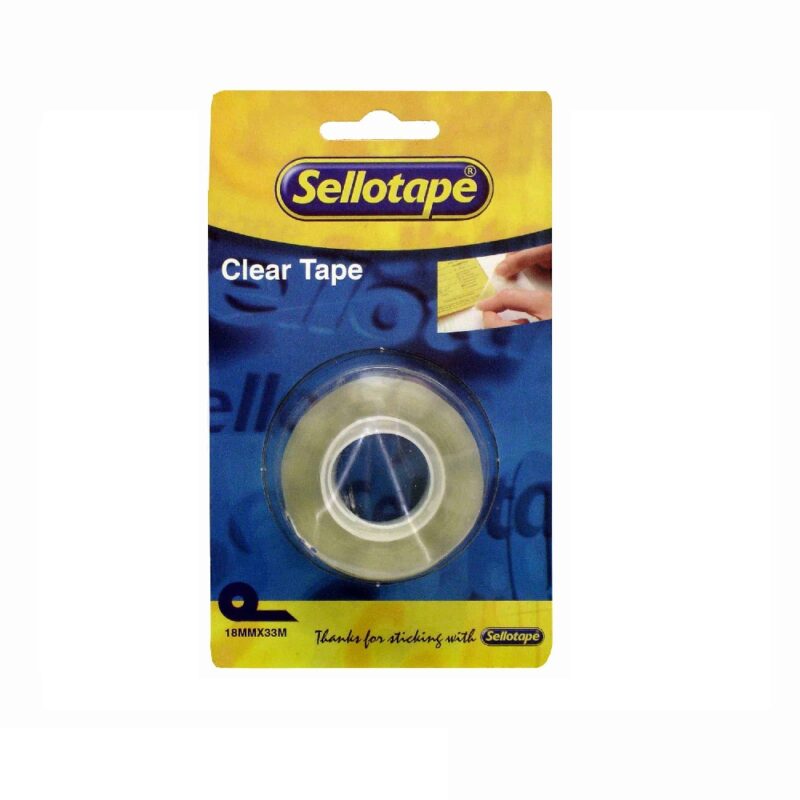 SELLOTAPE Clear Refill 18mmx33m Carded