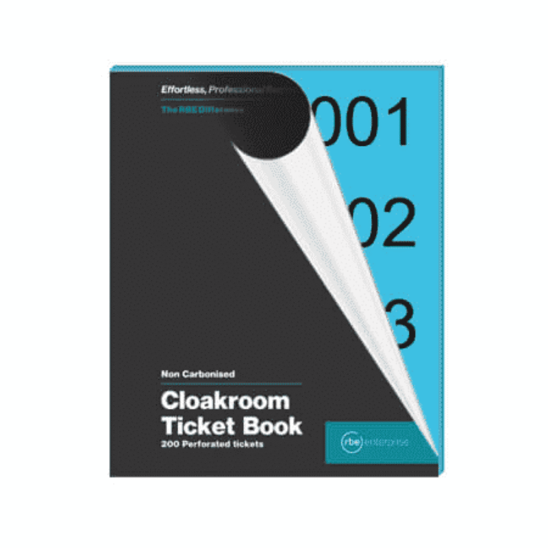 Rbe Cloakroom Ticket Book Bb23 Blue