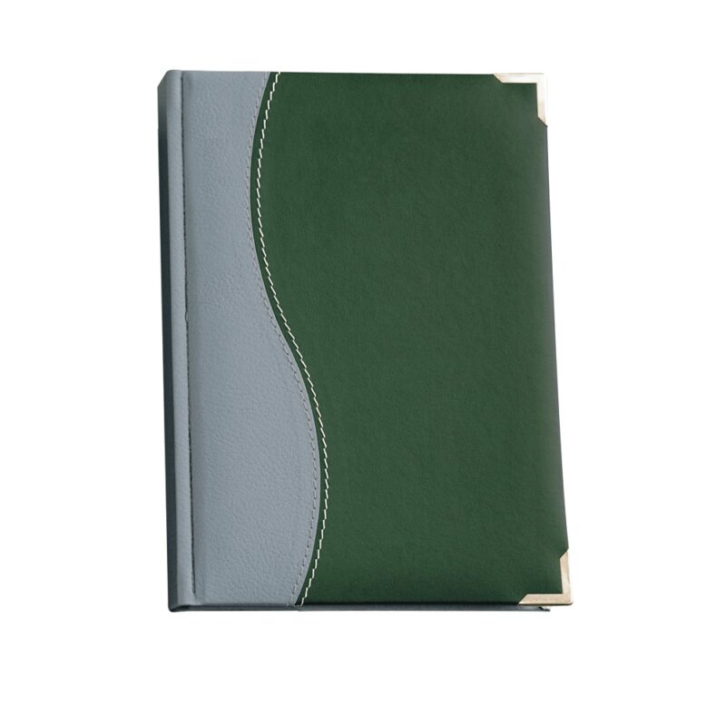 A4 Diary Page A Day Delux TT 2026 Grey/green
