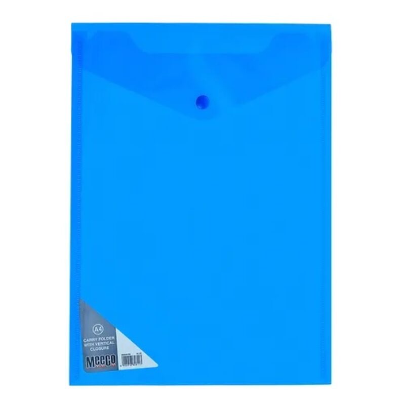 Meeco Vertical A4  Carry Folder Blue