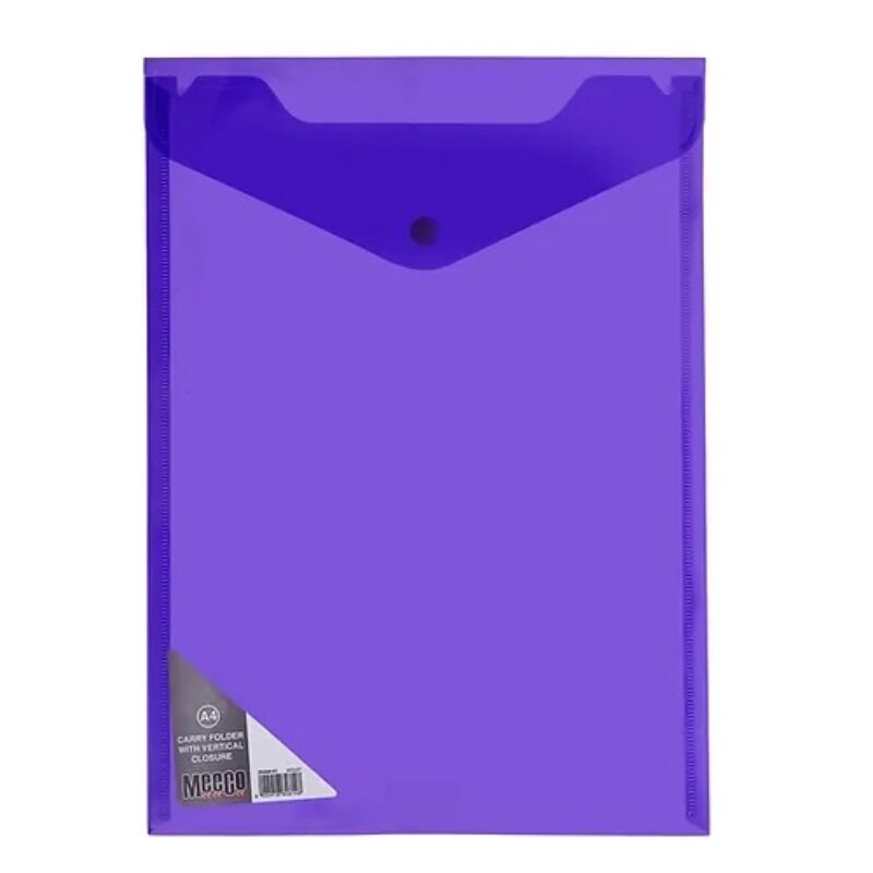 Meeco Vertical A4 Carry Folder Violet