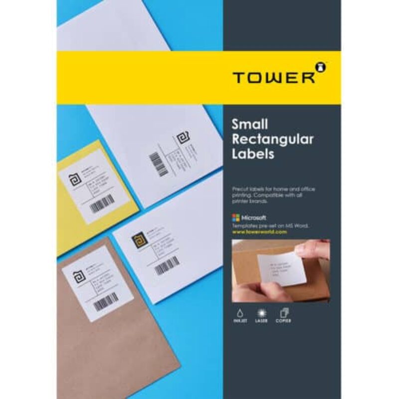 15-UP A4 (66.53×53.8mm) W237 White Inkjet-Laser Printable Labels 100’s