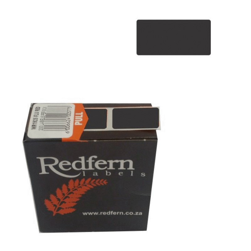 19 X 25 Colour Code Black