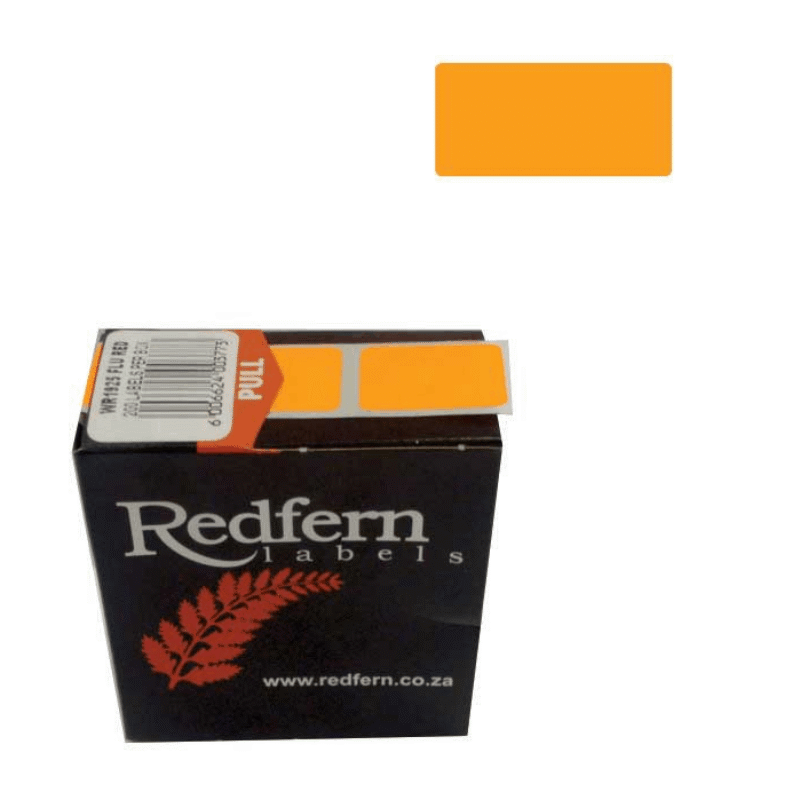 19 X 25 Colour Code Flu Orange