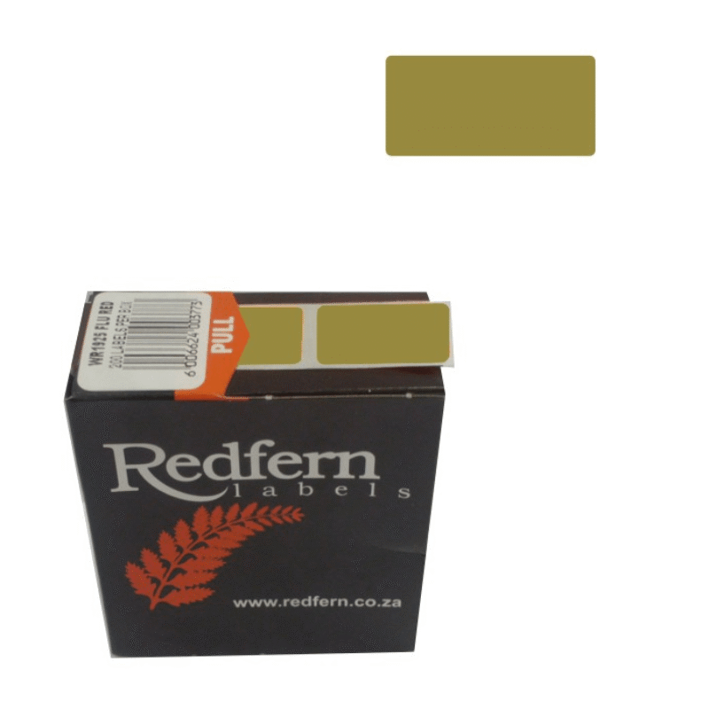 19 X 25 Colour Code Gold