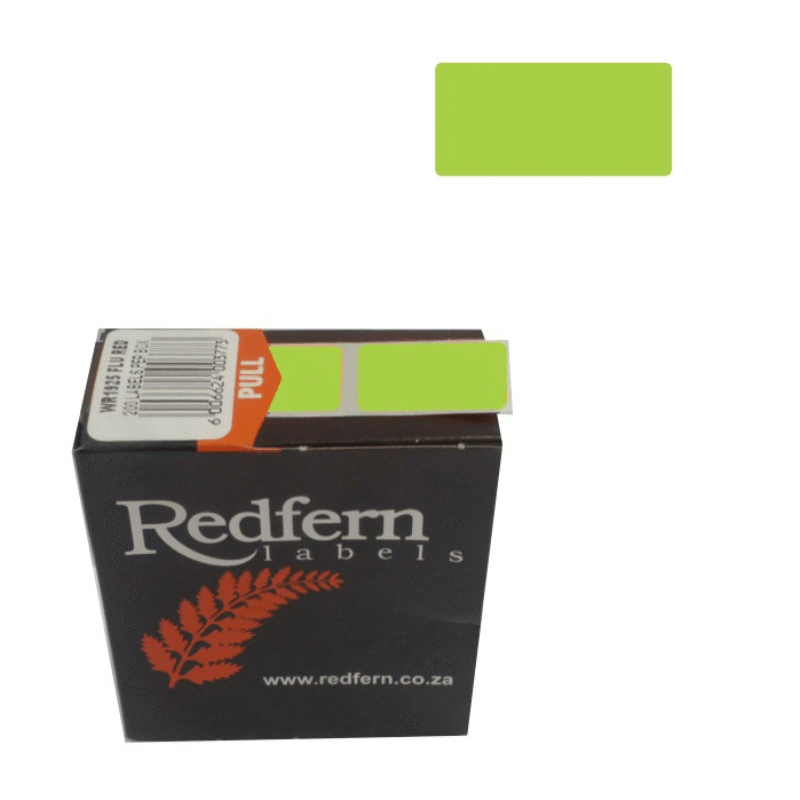 19 X 25 Colour Code Lime