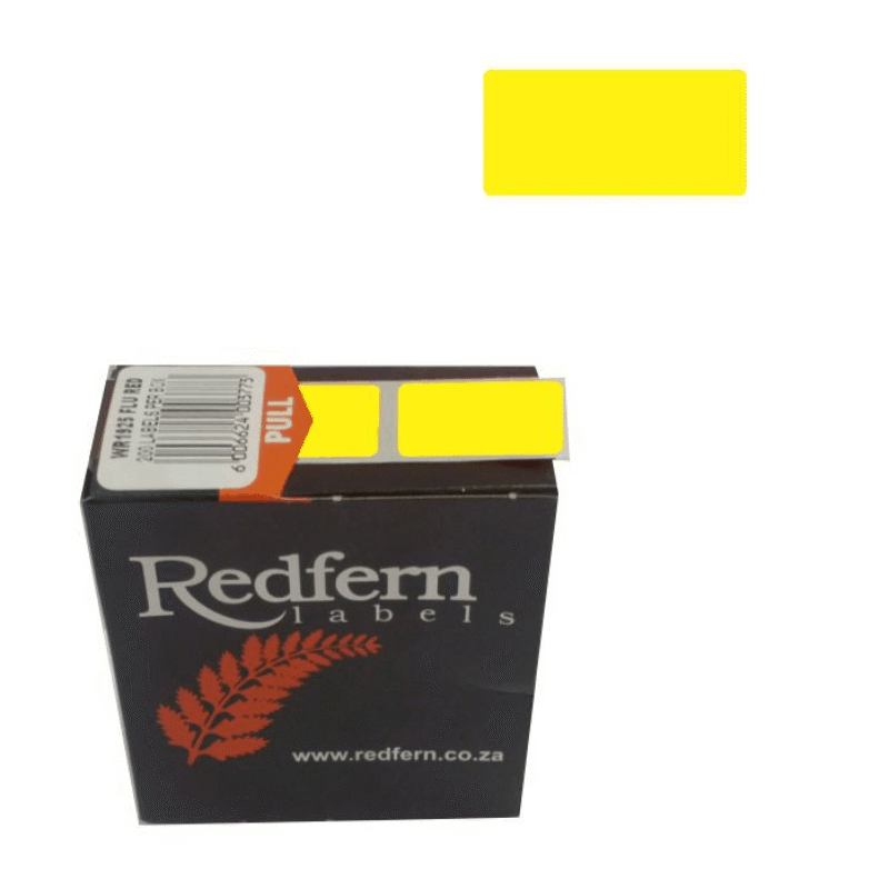 19 X 25 Colour Code Yellow