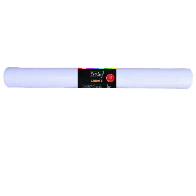 CROXLEY Self Adhesive Cover Clear 450mmx5m Roll Each