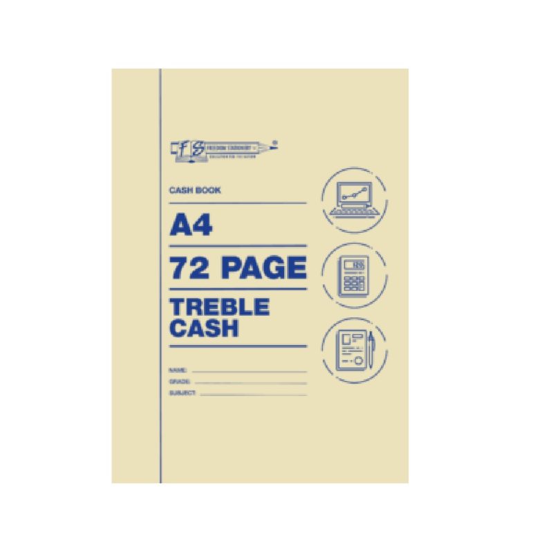 72p A4 Account Books Cash