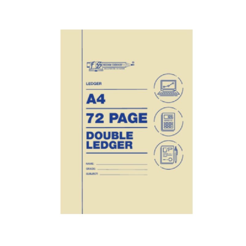 72p A4 Account Books Ledger