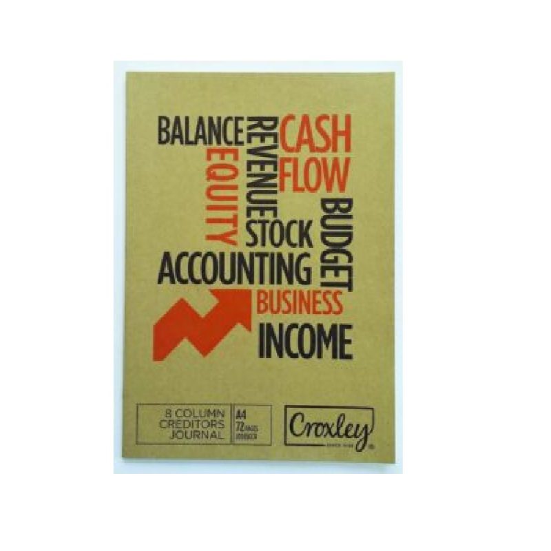 JD165 72 Page – 8 Cash Column Creditors Jnl Each