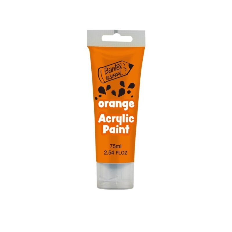 Bantex 75ml Acrylic Paint Orange