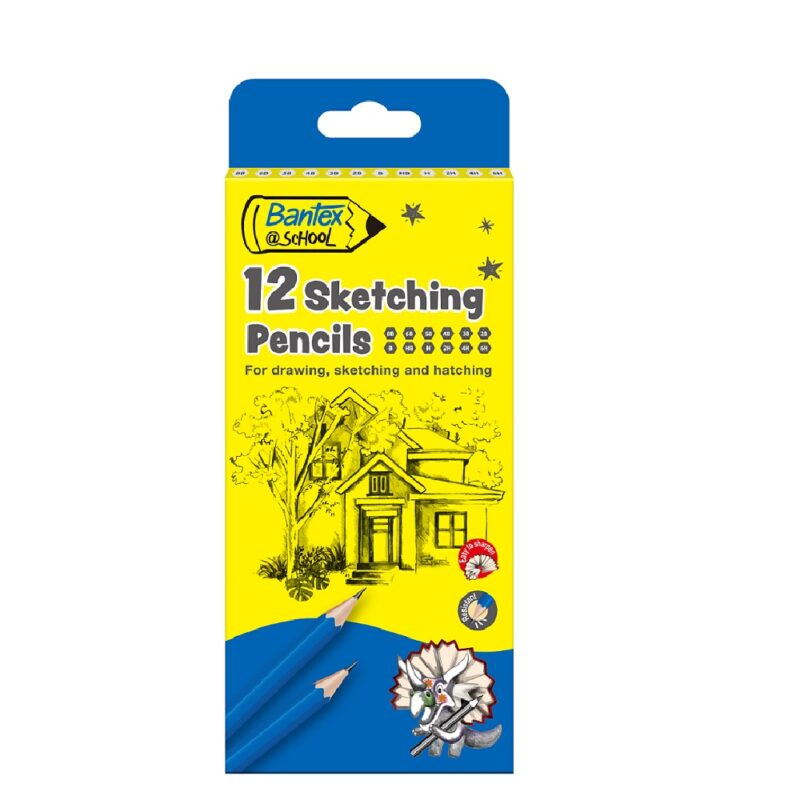 Bantex Sketching Pencils (12) Assorted Grades