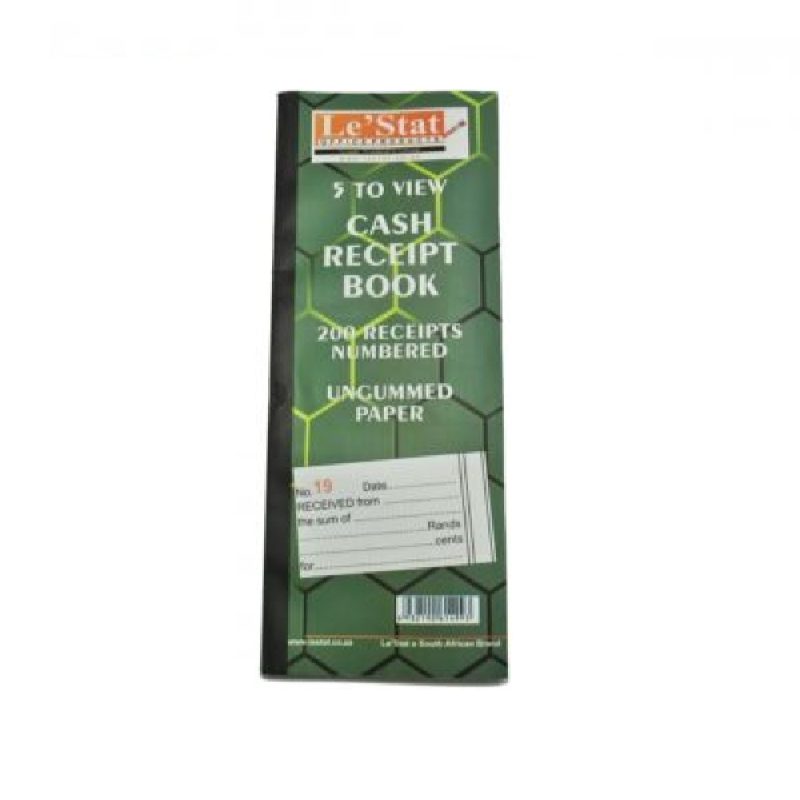 Lestat duplicate Cash Receipt Book 5 TO View