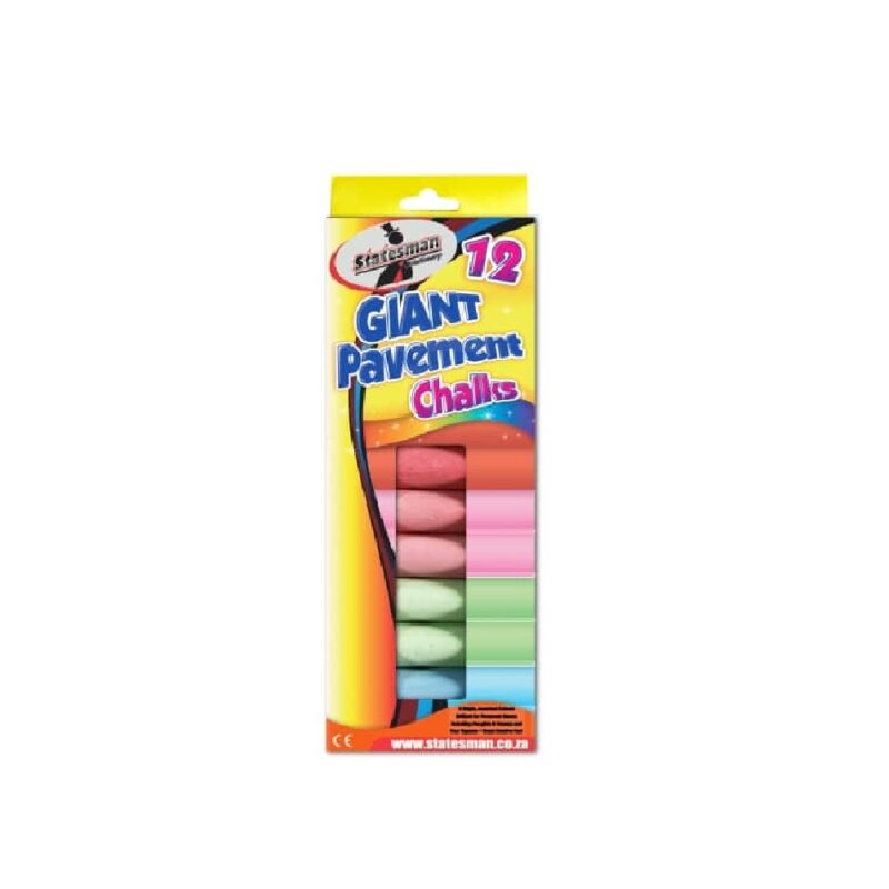 Statesman Pavement Chalk (12) Jumbo Col