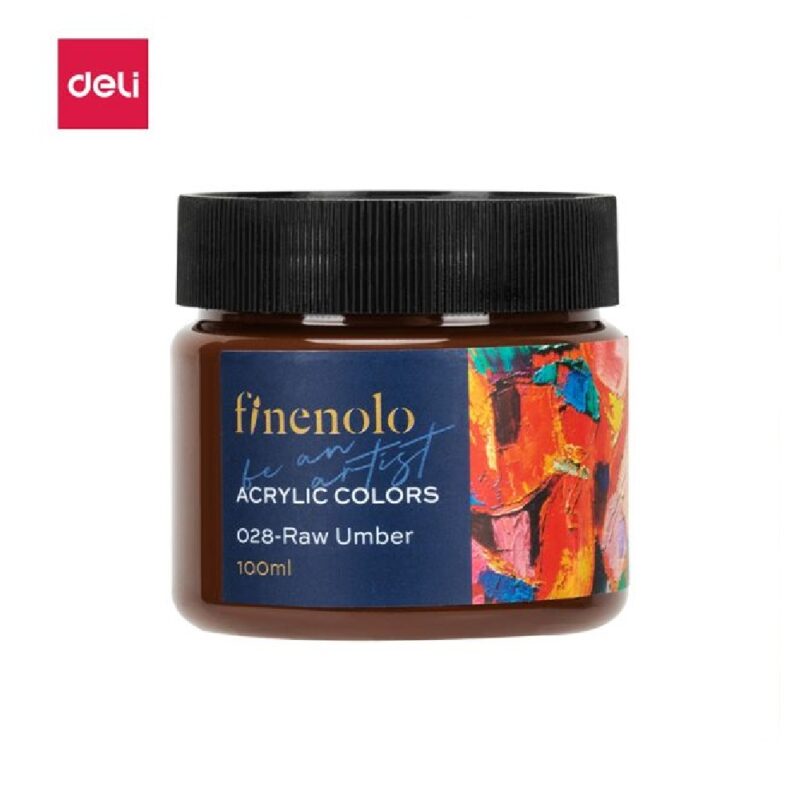 Deli Acrylic Paint 100Ml Raw Umber