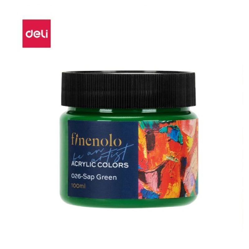 Deli Acrylic Paint 100Ml Sap Green  026