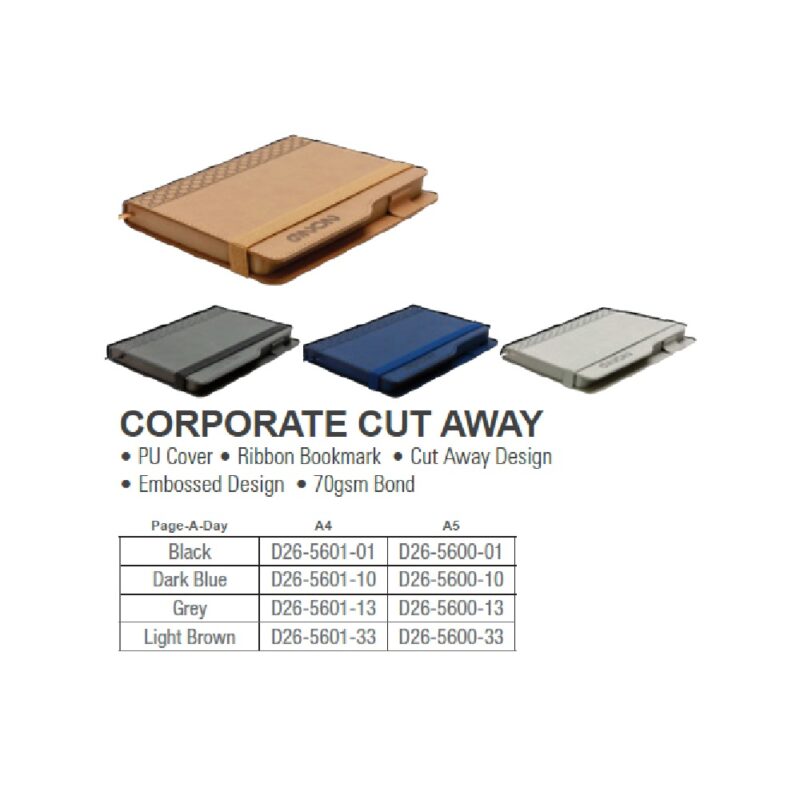 A5 Corporate Journal Grey 5600-13