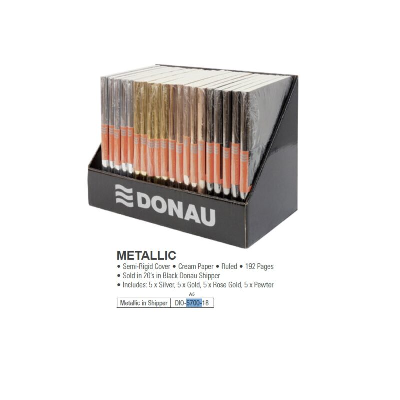 A5 Metallic Pink Journal 5700-39