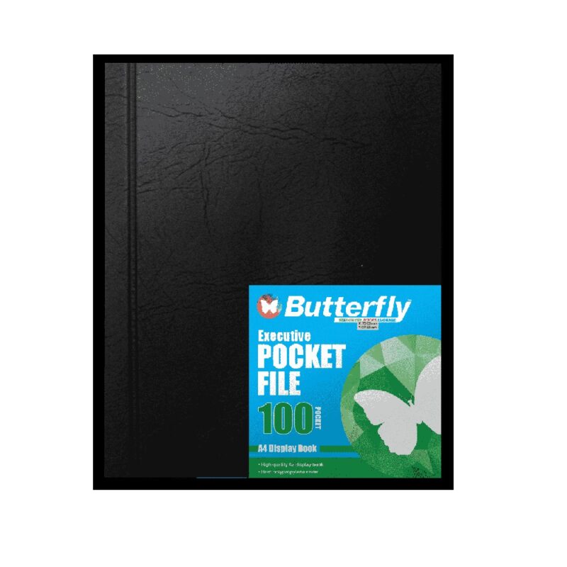 Executive 100pg Pocket File Butterfly