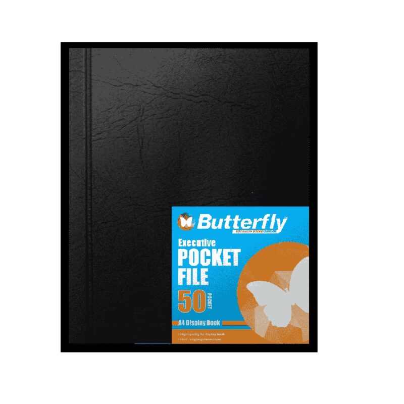 Executive 50pg Pocket File Butterfly