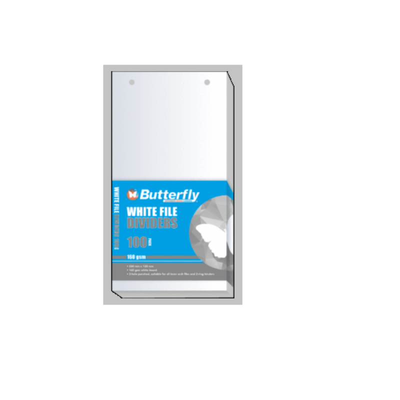 120×230 Divider 100’s White Butterfly