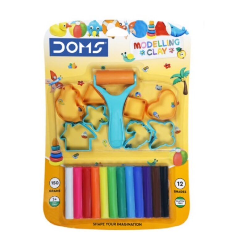 DOMS Modelling Dough 12COL 150G 8781