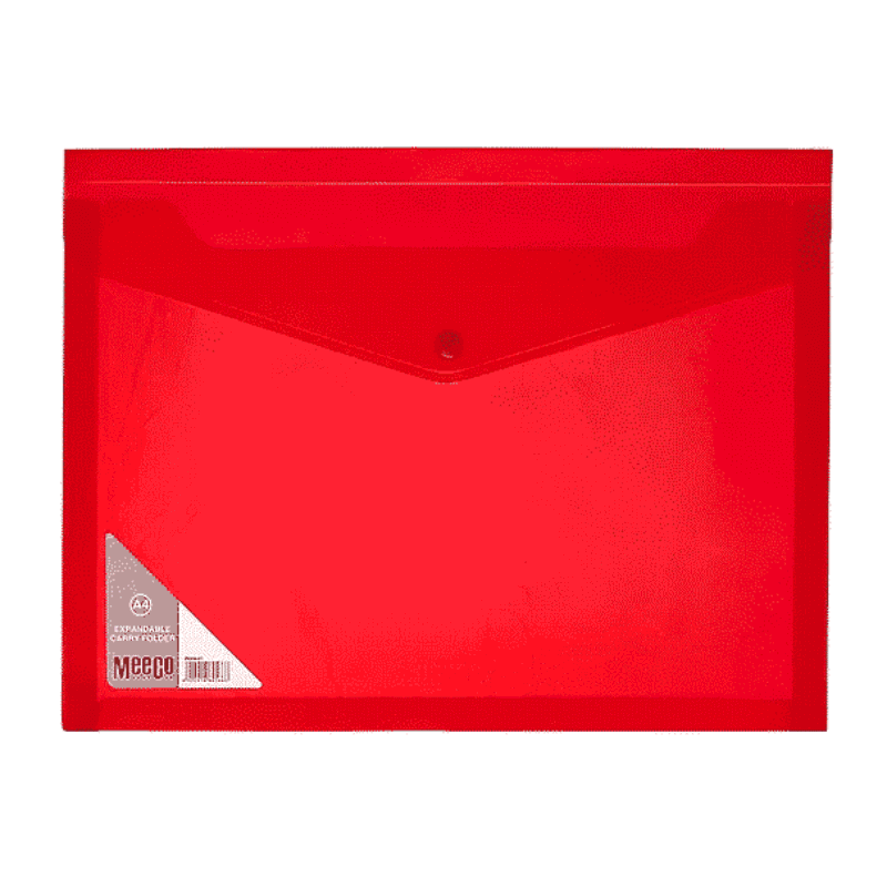 Meeco Expandable Carry Folder Red