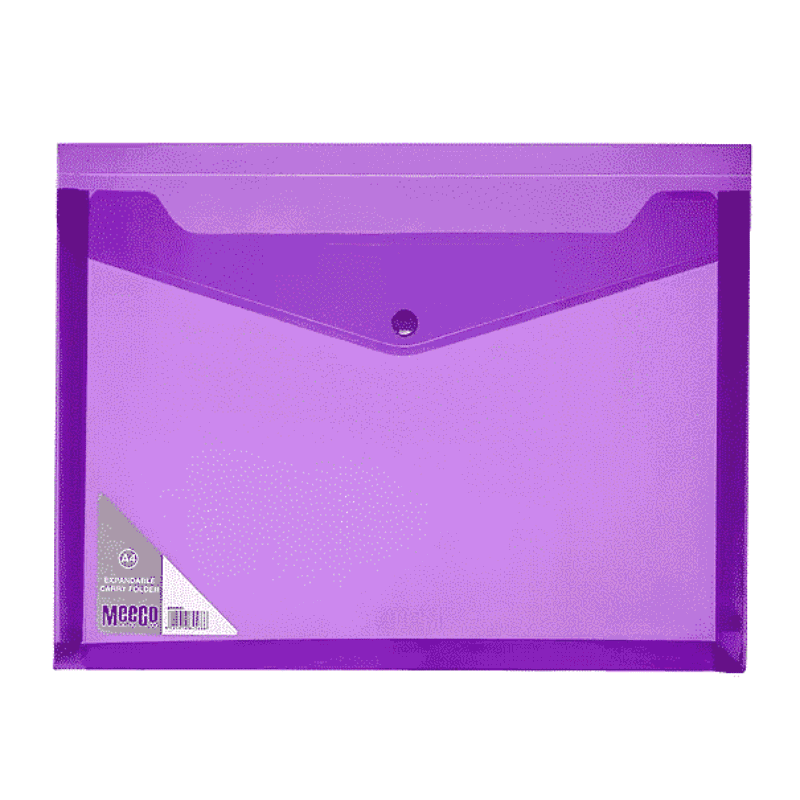 Meeco Expandable Carry Folder Violet