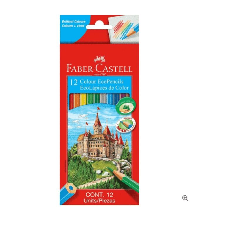 Faber Castell 12S Long Hexagonal Color Pencils AHT120112AF