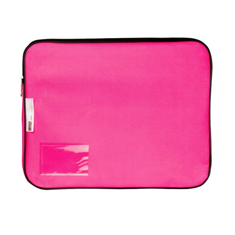 Meeco Gusset Bookbag Canvas Pink