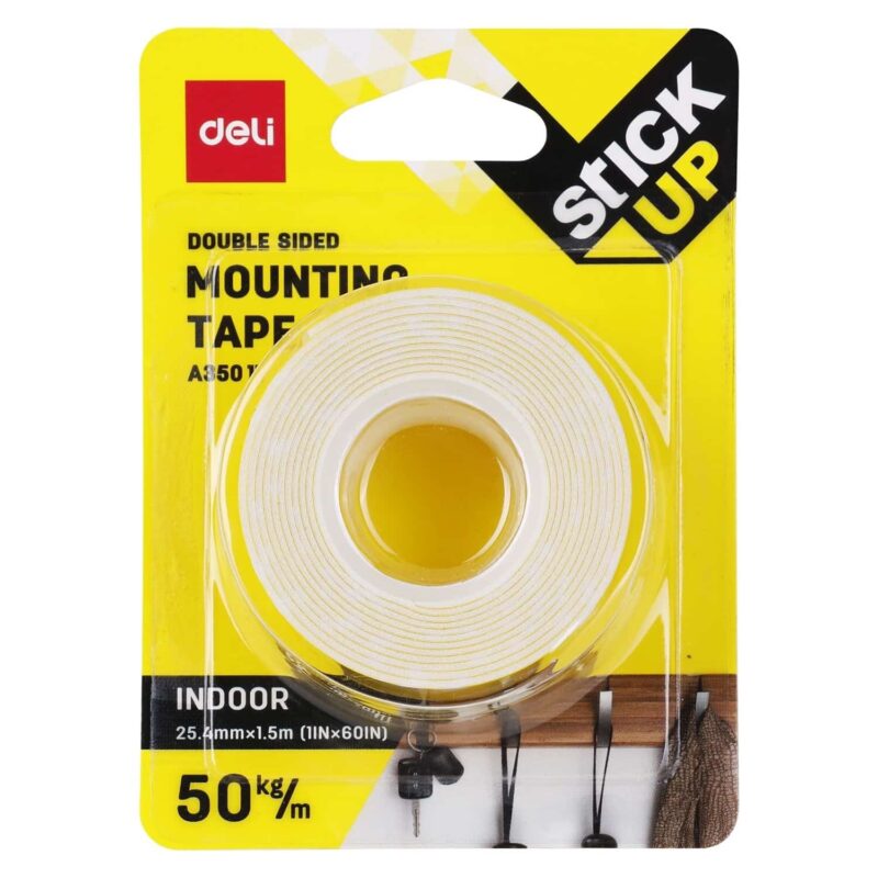 Deli Mounting Tape 25.4mmx1.5m