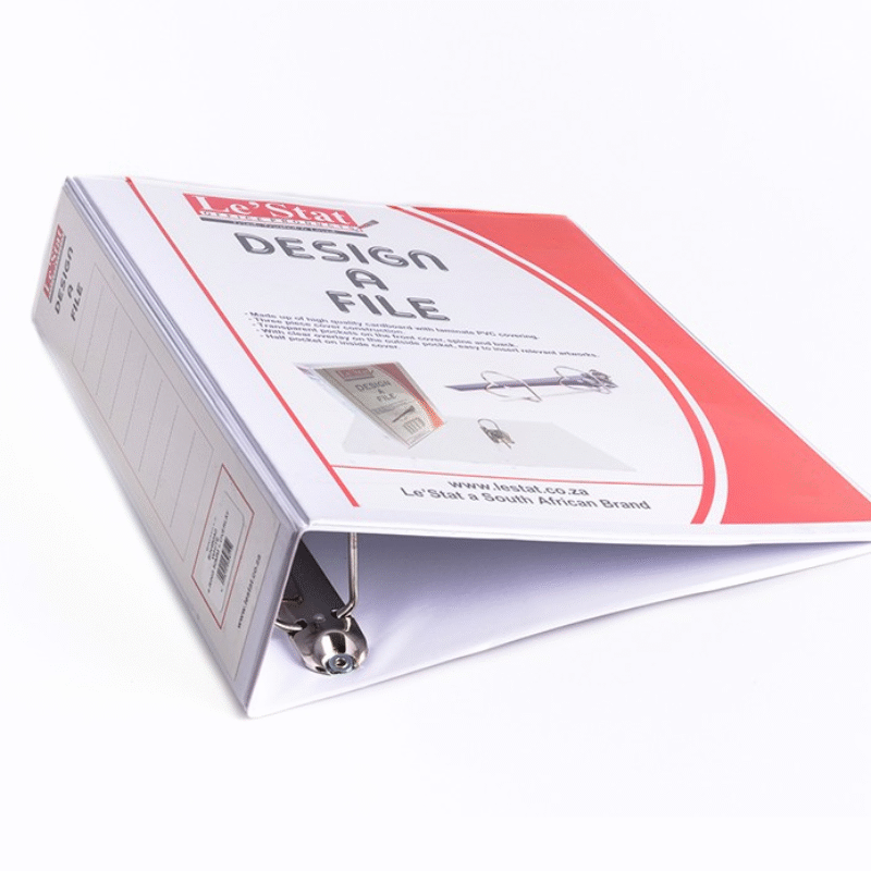 4d 50mm Ring Binder+overlay White *Lestat*