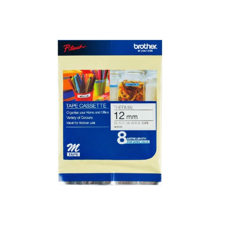 Mk231 Black On White 12mm Brother