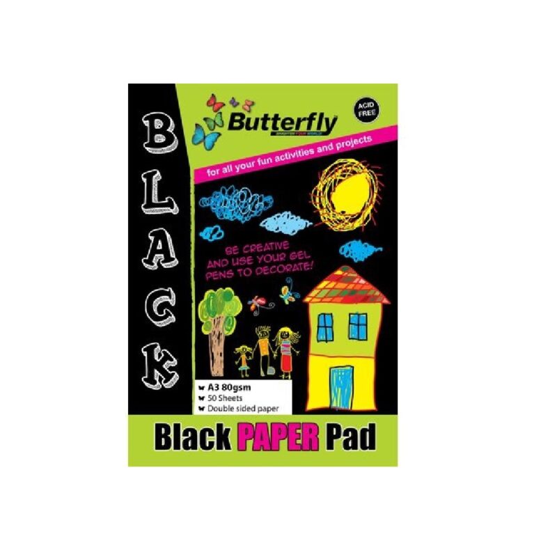 A3 Project Paper Pad Black (50)